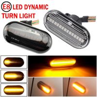 สำหรับรถยนต์ Renault Dacia Duster Megane 1 Clio1 2 Kangoo Espace Smart Fortwo ไฟสัญญาณกันชนด้านข้าง453ไฟ Led ไดนามิกคสัญญาณไฟเลี้ยวแบบไดนามิก