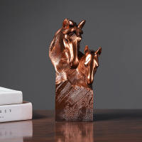 Golden Resin Crafts Living Room Creative Resin Ornaments Decoration Figurines Miniatures Home Decor Decor Home Accessories