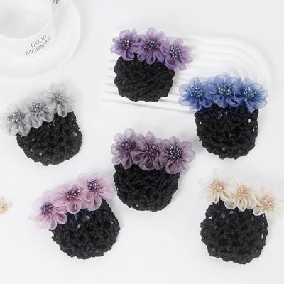 Korean Professional Flower Bank Hotel Staff Stewardess Lady Coiled Hair Flower Hairpin