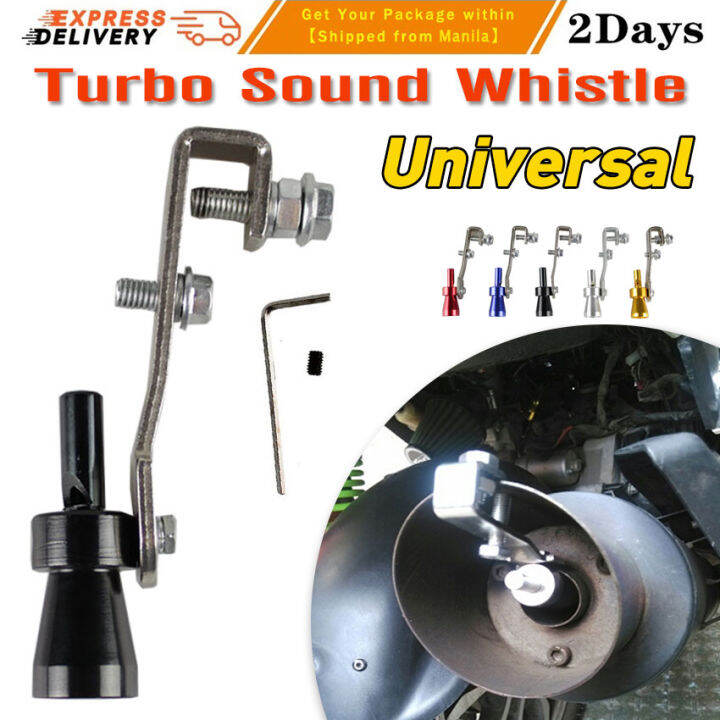 【Local Warehouse】Universal Turbine Whistle Car Turbo Whistle Silver S