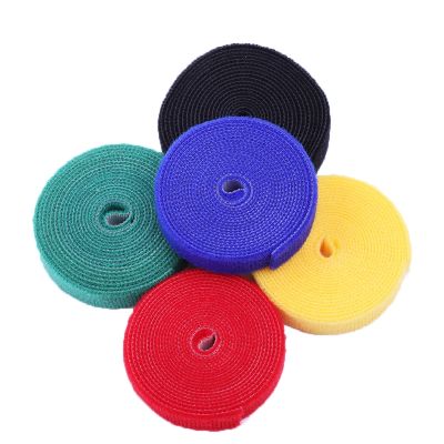 5Meters 1cm 1.5cm 2cm magic tape nylon cable ties hook loop strap adhesive fastener hook loop magic strip wire sewing tape