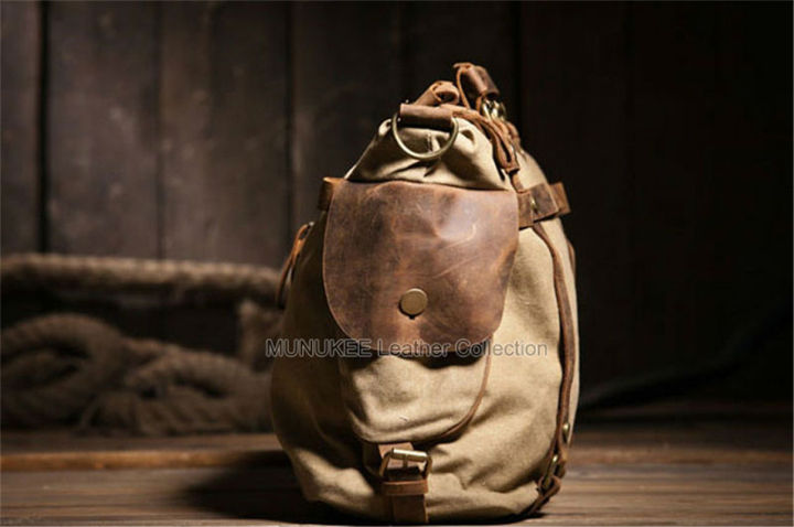 กระเป๋าสะพายข้างวินเทจสำหรับผู้ชายกระเป๋าสะพายไหล่กระเป๋าผ้าทรงสี่เหลี่ยมกระเป๋าลำลอง-m311