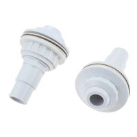 2pcs/set Above Ground Pool Complete Return Jet Fitting Gasket 1-1/2 Male Hose Adapter Nut 3/4 Eyeball Outlet Assembly