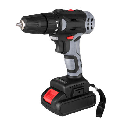 21V Portable Cordless Electric Drill with 3/8 In-ch Chuck Mini Handheld Power Drill &amp; Screwdriver with B-attery Level Indicator L-ED Work Light 2-variable Speed Rotation Direction Adjustment 65Nm Max Torque Includes 1500mAh Li-ion B-attery &amp; Fast Charger