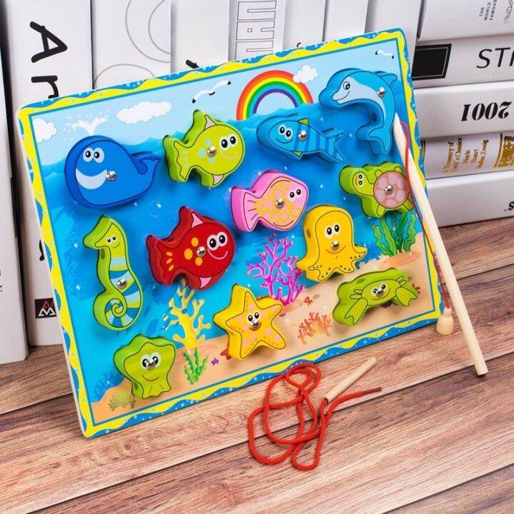 Wooden Fishing Games Board 30x22cm Lazada PH