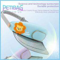 PETIBAG ปรับได้3ระดับ หมวก visors พัดลม กับพัดลม ชาร์จใหม่ได้ หมวกชายหาด visors แบบพกพาได้ ระบายอากาศได้ระบายอากาศ พัดลมหมวกเปล่า สาวๆ