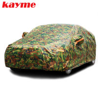 BH Kayme waterproof camouflage car covers outdoor sun protection cover for car reflector dust rain snow protective suv sedan full