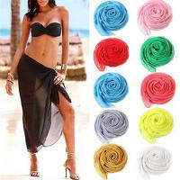 1PCS Colorful Cotton y Beach Cover Up Womens Sarong Summer Bikini Cover-ups Wrap Pareo Beach Dress Skirts Towel