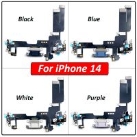 ใหม่ USB Charge Port Jack Dock Connector บอร์ดชาร์จ Flex Cable สําหรับ iPhone 14 Microphone Module