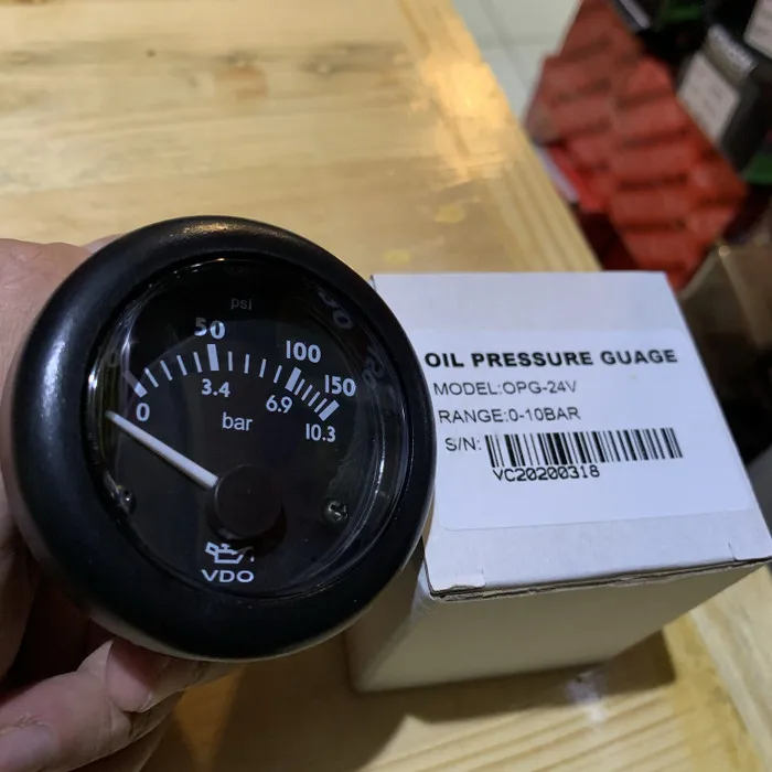 Vdo Oil Pressure Gauge Vdc Vdo Lazada Indonesia