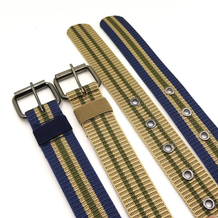 fashion-trouser-straps-belt-dacron-nylon-leisure-needle-buckle