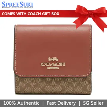 Coach Chalk Floral Leather Small Trifold Wallet, Best Price and Reviews