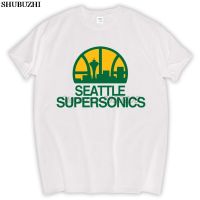 เสื้อยืด ผ้าฝ้าย พิมพ์ลาย Seattle Supersonics คุณภาพสูง แฟชั่นสําหรับผู้ชาย KT17