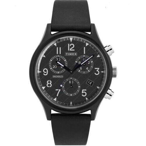 Clearance Timex MK1 Supernova Chronograph Leather Strap Watch ,42mm