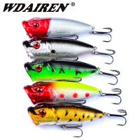 【hot】✴ 5pcs/Lot Mixed Color Topwater Bait Set 70mm 10g Floating Wobblers Artificial Plastic Hard Baits Bass Fishing Tackle​