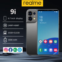 โทรศัพท์มือถือ realmi 9i เครื่องใหม่ เต็มจอ6.7นิ้ว Smartphones4G/5G กล้อง HD ปลดล็อคด้วยใบหน้า ระบบนำทาง GPS ใส่ได้สองซิม Android11.0 เอฟเฟคโทรดี เสียงดี มือถือราคาถูกจริงๆ ส่วนลดใหญ่ คุณภาพดีๆ