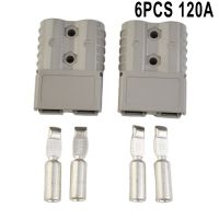 FOR Anderson Type Plug Connectors 120 AMP 12-24V 6AWG For Anderson Socket Panel Bracket DC Power Tools Kit 3 Options  Wires Leads Adapters