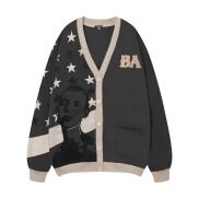 USA Cardigan - Màu Xám - Áo khoác cardigan nam nữ unisex tay dài cổ V