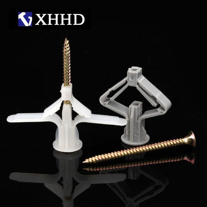 aircraft-expansion-tube-gypsum-board-expansion-tube-plastic-expansion-bolt-butterfly-hollow-brick-expansion-screw-50pcs