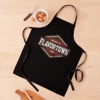 Flavortown Food Culture Distressed LookApron kitchen apron woman household gadgets restaurant kitchen equipment