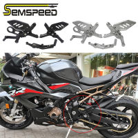 SEMSPEED ปรับยกระดับรถจักรยานยนต์ Rearset พักเท้า Footpeg ด้านหลังชุดพักเท้าเหยียบเท้า Peg สำหรับ BMW S1000RR S1000 RR 2021-2022