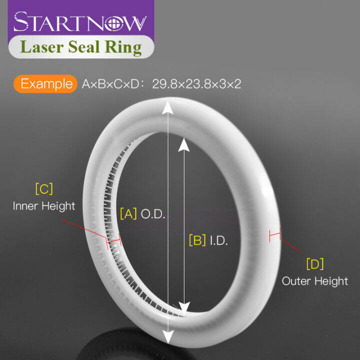 startnow-laser-sealing-ring-for-wsx-ospri-raytools-precitec-bodor-fiber-laser-cutting-head-protective-lens-o-ring-washer-parts