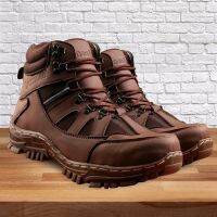 CODai424839 Mens Boots Crocodile Armor Indicator Brown Safety Tracking Original Handmade