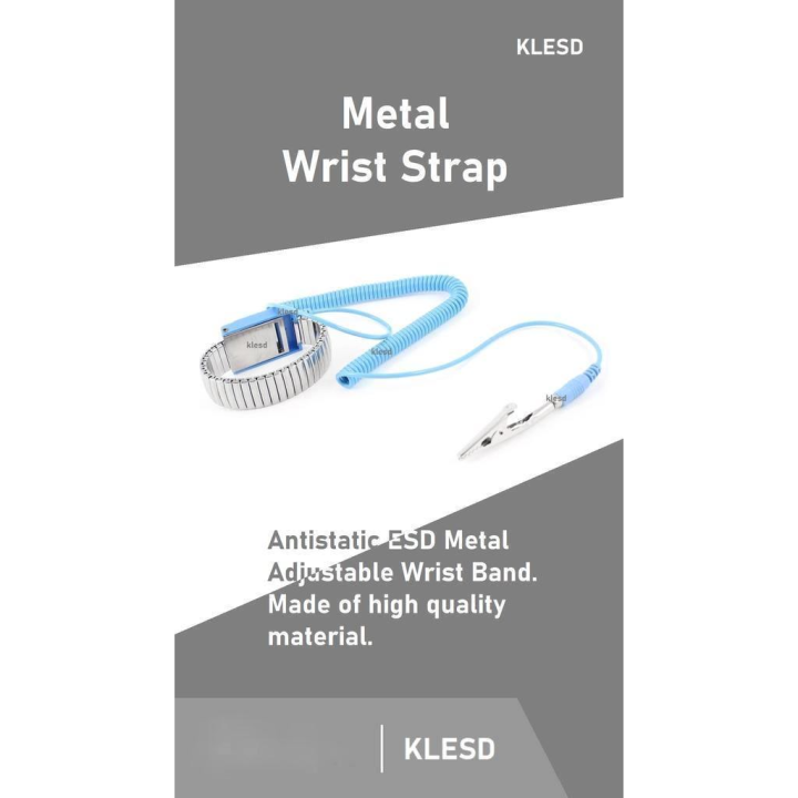 Metal AntiStatic Wrist Strap/ ESD Wrist Strap klesd Lazada