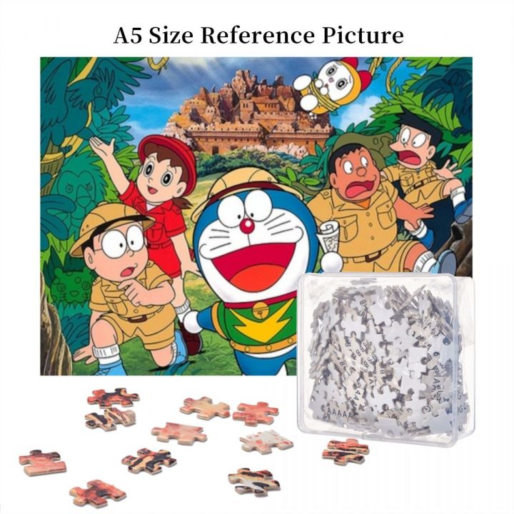 doraemon-anime-peripheral-wooden-jigsaw-puzzle-500-pieces-educational-toy-painting-art-decor-decompression-toys-500pcs