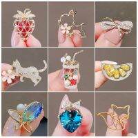 [Lovely Cute] New bow anti-exposure brooch high-end button artifact chest pin hidden buckle