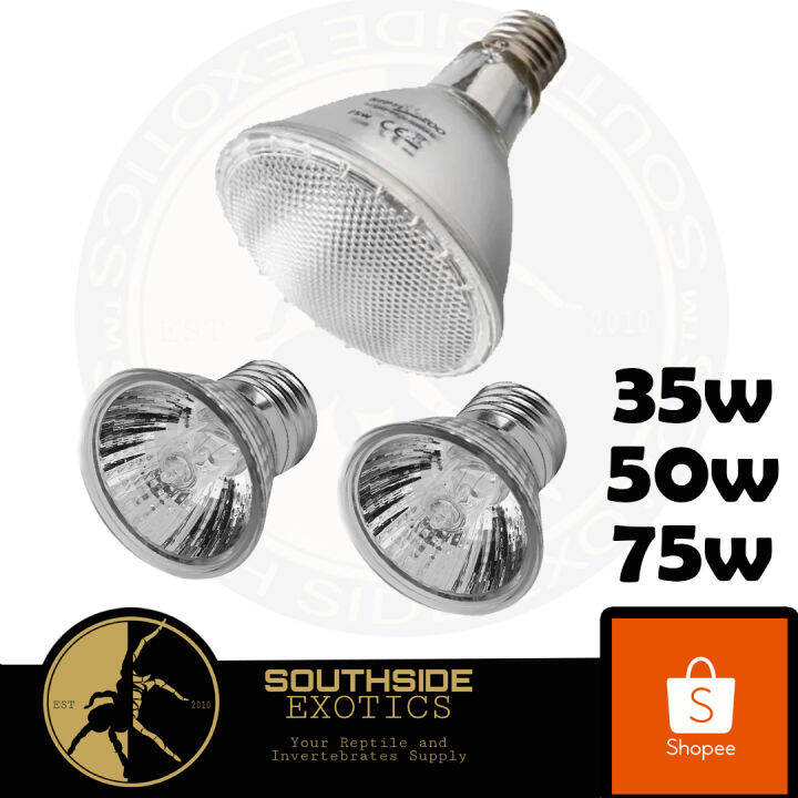 Reptile halogen basking bulb 35/50/75w Lazada PH