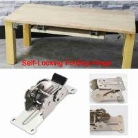 ✑♕ Self-Locking Folding Hinge Table Legs Chair Extension Foldable Self Locking Fold Feet Hinges Hardware