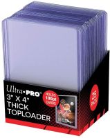 UP up--gradedcard Ultra Pro 3" X 4" Super Thick 130PT Toploader 10ct Ultra Pro One Touch 1 piece up--gradedcard 10219