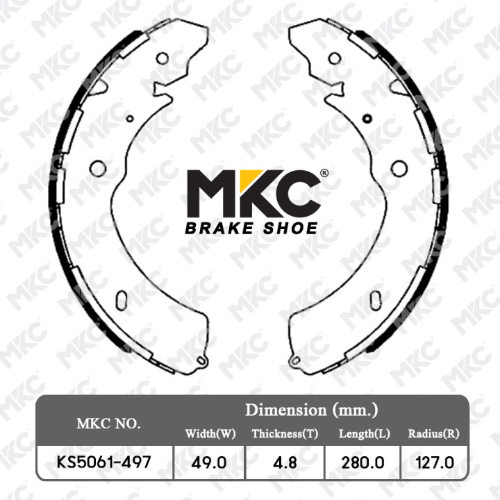 ผ้าเบรคหน้า-หลัง-isuzu-dmax-อีซูซุ-ทุกรุ่น-ดีแม็ก-tfr-1-9-2-5-3-0-2wd-4wd-ตัวเตี้ย-ยกสูง-ปี-1992-2019-ผ้าเบรค-mkc