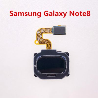 เครื่องสแกนลายนิ้วมือซ่อมแซมปุ่มโฮมโค้งเมนูกลับคืนเซ็นเซอร์จดจำคีย์เหมาะสำหรับ Samsung Galaxy Note 8 / N950F N950U D N