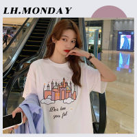 LH.Monday  ⭐ เสื้อยืดปักลายปราสาทอลังการล้านมาก ?เสื้อผญแฟชั่น2022   หวานซ่อนเปรี้ยว  เหมือนเด็ก นิยม/ฮิต ❄️ ?