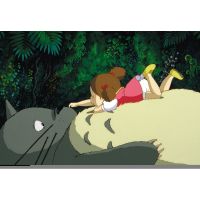 WTQ Hayao Miyazaki โปสเตอร์อะนิเมะคลาสสิกภาพวาดผ้าใบเพื่อนบ้านของฉัน Totoro ภาพตกแต่งผนัง Room Home