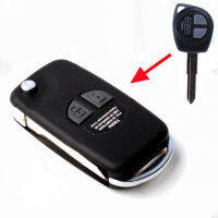 5ชิ้นล็อตสำหรับ Suzuki Swift SX4 Jimny Splash เปลี่ยนดัดแปลง Flip Folding Remote Key Shell Case 2ปุ่ม Fob Key Cover