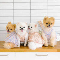 เกาหลีฤดูร้อนรุ่นใหม่ s สลิง Bichon Teddy กระโปรงสุนัขเสื้อกั๊กฟองระบายอากาศเสื้อผ้าสัตว์เลี้ยง dogs