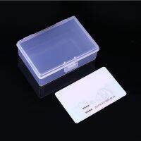 Mini Plastic Box Rectangular ID Band Card Storage Box Transparent Dustproof Durable Strong Jewelry Storage Case Container