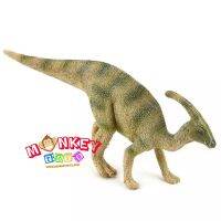 Monkey Toys - โมเดล ไดโนเสาร์ Parasaurolophus เขียว ขนาด 19.50 CM (จากหาดใหญ่)