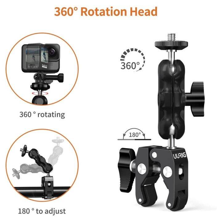 vrig-bh-09-แขนแม่เหล็ก-พร้อมคลิปแม่เหล็ก-360-องศา-สําหรับสมาร์ทโฟน-gopro-canon-nikon-dslr-ไฟ-led