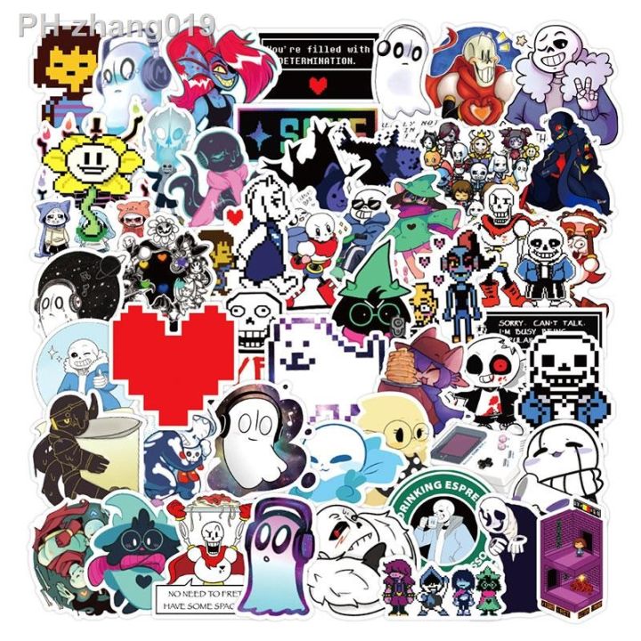 10-30-50pcs-pack-undertale-hot-games-lable-stickers-for-cars-motorcycles-children-39-s-toys-decal-luggage-skateboards-computer-box