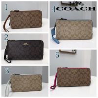 ร้อน, ร้อน★small clutch womens wrist bag coin purse 2 zipper closure 54057