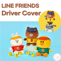 Line Friends ผ้าคลุมไดร์ฟกอล์ฟ Doll Brown Sally Cony Golf Accessories Headcover