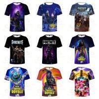 แฟชั่น 2023 Fortnite 3 ถึง 14 ปีเข็มเด็กชัยชนะเสื้อรอยัลพิมพ์ 3D เสื้อยืดสาวการ์ตูนเสื้อวัยรุ่นเสื้อ