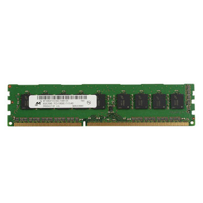 ไมครอน8 GB UDIMM DDR3 / DDR3L Memory Ram PC3-10600E 1333MHz / PC3-12800E 1600MHz / PC3-14900E 1866MHz 240pin ECC Unbuffered DIMM 8 Gb โมดูลสำหรับเวิร์กสเตชัน