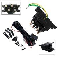 12V Solenoid Relay Contactor Winch Rocker Thumb Switch Wiring Combo Car Relais 63070 62135 74900 2875714 for ATV UTV