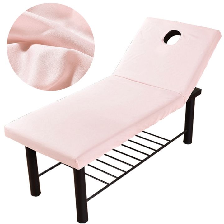 massage-forepart-hole-solid-elastic-all-round-wrap-cover-fitted-sheet-bed