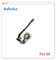 BaRuiLe ปุ่มโฮม 20pcs พร้อมสายดิ้นสําหรับ iPhone 5S Home Key Assembly Menu ชิ้นส่วนทดแทนปุ่มกด